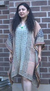 Print mix rustic summer kaftan